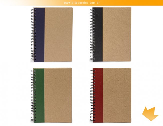 15091 - Caderno Ecolgico em Capa Kraft (18 cm x 24 cm)