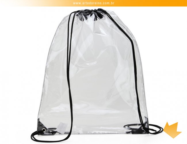 18744 - Mochila Saco em PVC (34 cm x 46 cm)